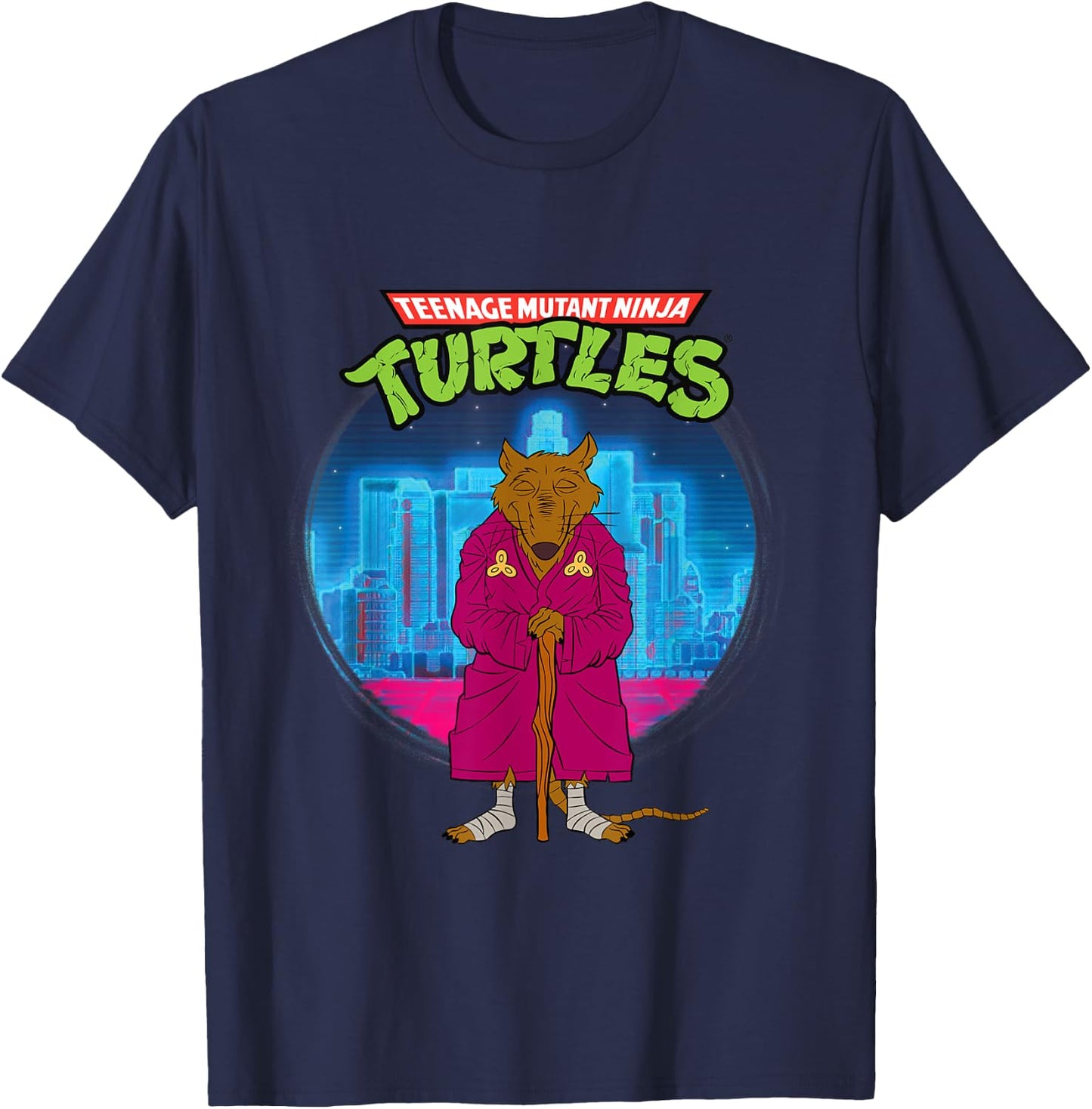 Mademark x Teenage Mutant Ninja Turtles - Original Teenage Mutant Ninja Turtles Splinter the Rat T-Shirt - T-Shirt | Navy