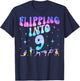 Flipping Into 9th Birthday Gymnastic 9 Years Old Girl Party T-Shirt - T-Shirt | Navy