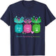 Flower Ribbon Jar Peace Love Cure Metastatic Breast Cancer T-Shirt - T-Shirt | Navy