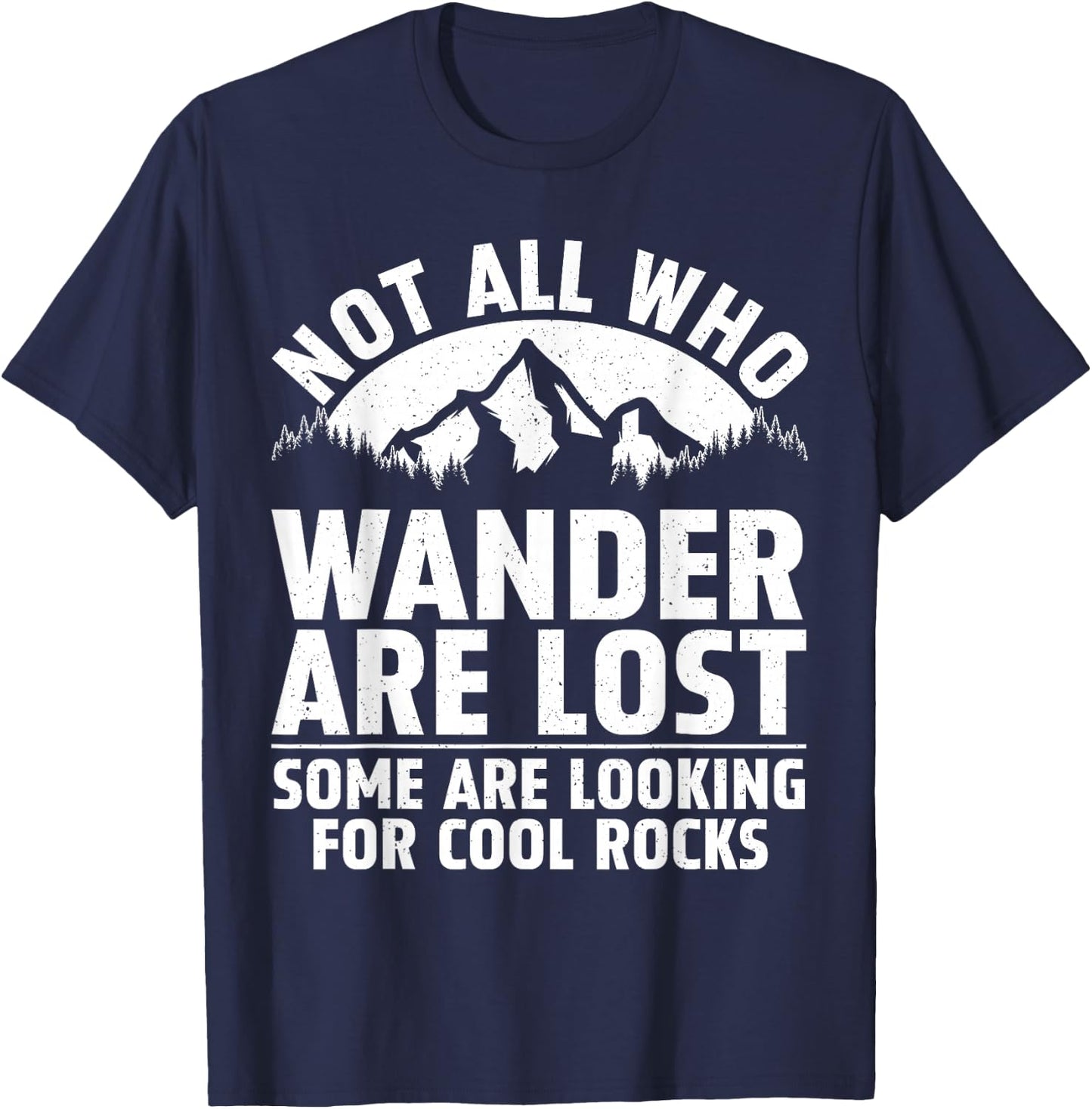 Rock Collecting Art Women Rockhound Rock Collector T-Shirt - T-Shirt | Navy
