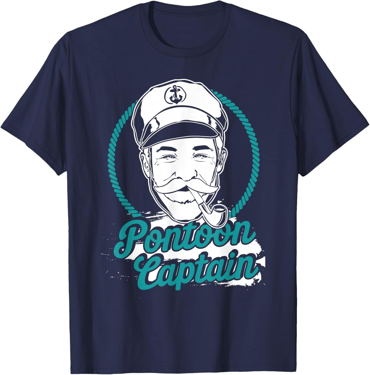 Pontoon Boat Captain - Motorboating T-Shirt - T-Shirt | Navy