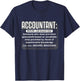 Accountant Funny Definition CPA Professional Magician Wizard T-Shirt - T-Shirt | Navy