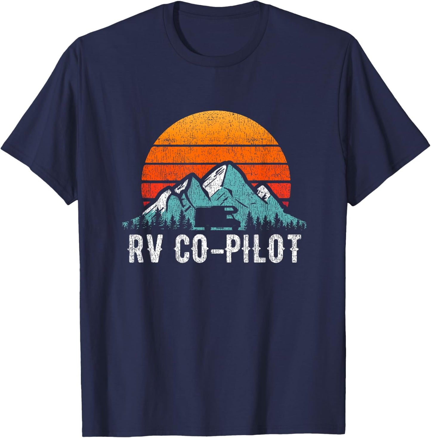 RV Co-Pilot Shirt Motorhome Passenger WOMO Travel Gift T-Shirt - T-Shirt | Navy