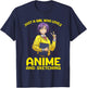 Anime Art Teen Girl Anime Merch Sketch Anime Lover T-Shirt - T-Shirt | Navy