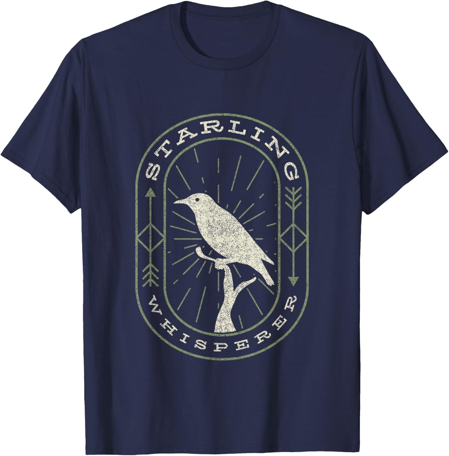 Starling Whisperer - Bird Watching T-Shirt - T-Shirt | Navy