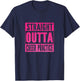 STRAIGHT OUTTA CHEER PRACTICE Cheerleading Girls Women T-Shirt - T-Shirt | Navy