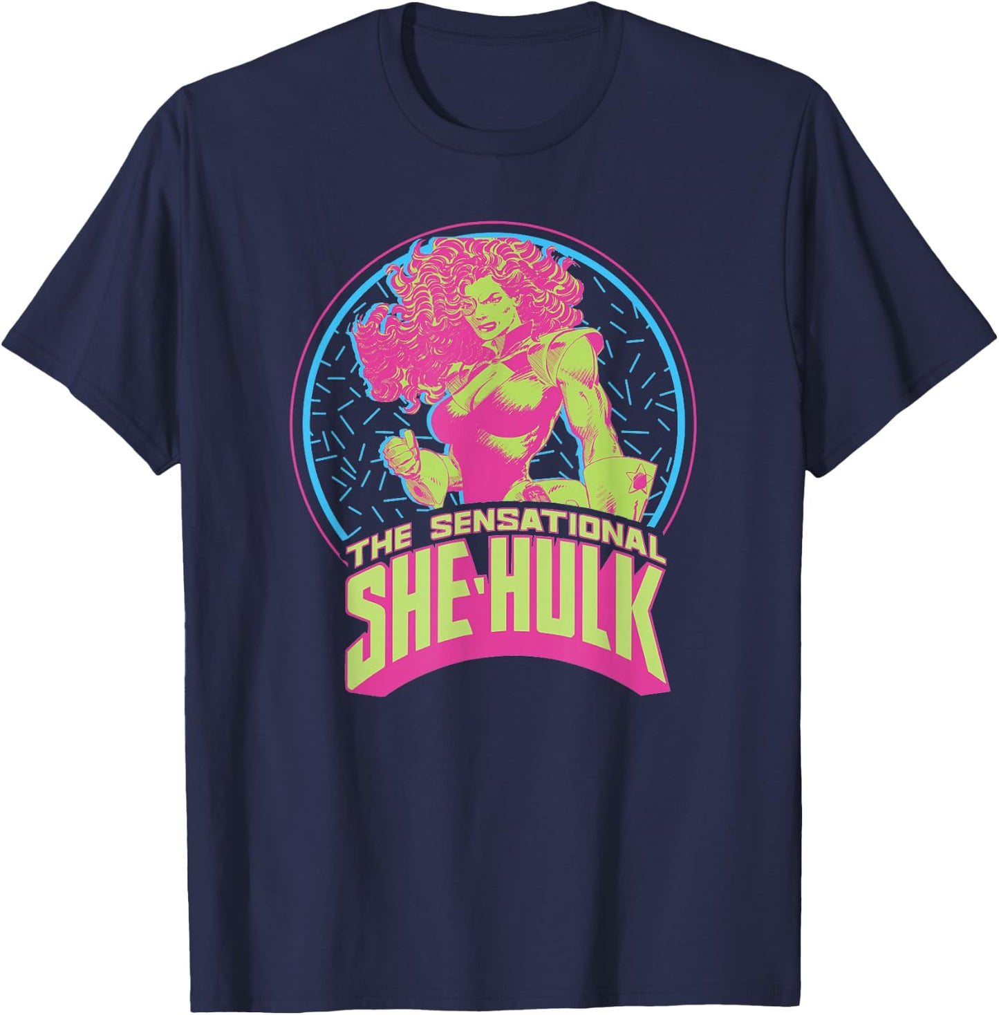 Marvel The Sensational She-Hulk Comic 90s T-Shirt - T-Shirt | Navy