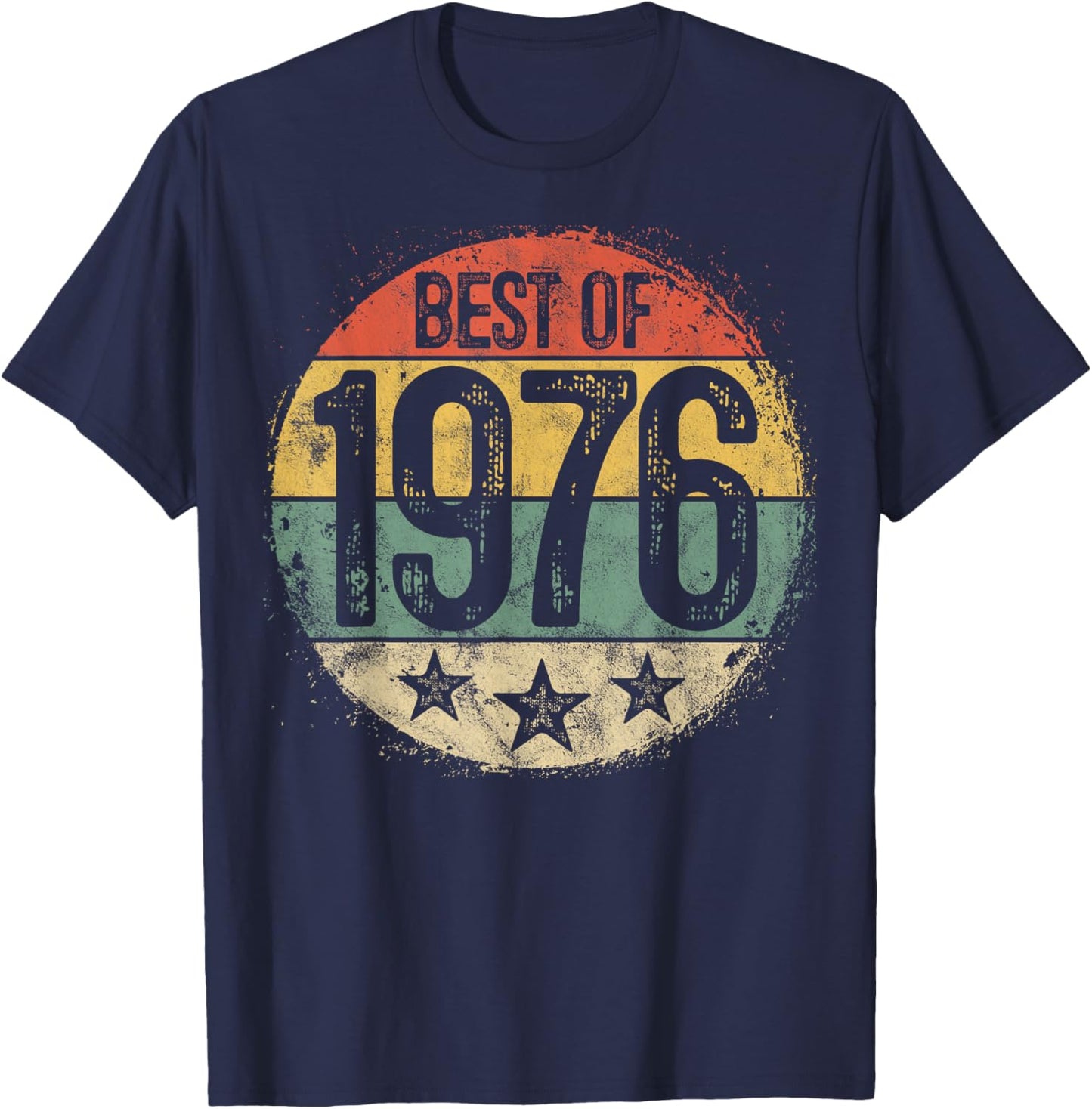 Best of 1976 Sunset 50th Birthday Gift Men Women 50 Year Old T-Shirt - T-Shirt | Navy