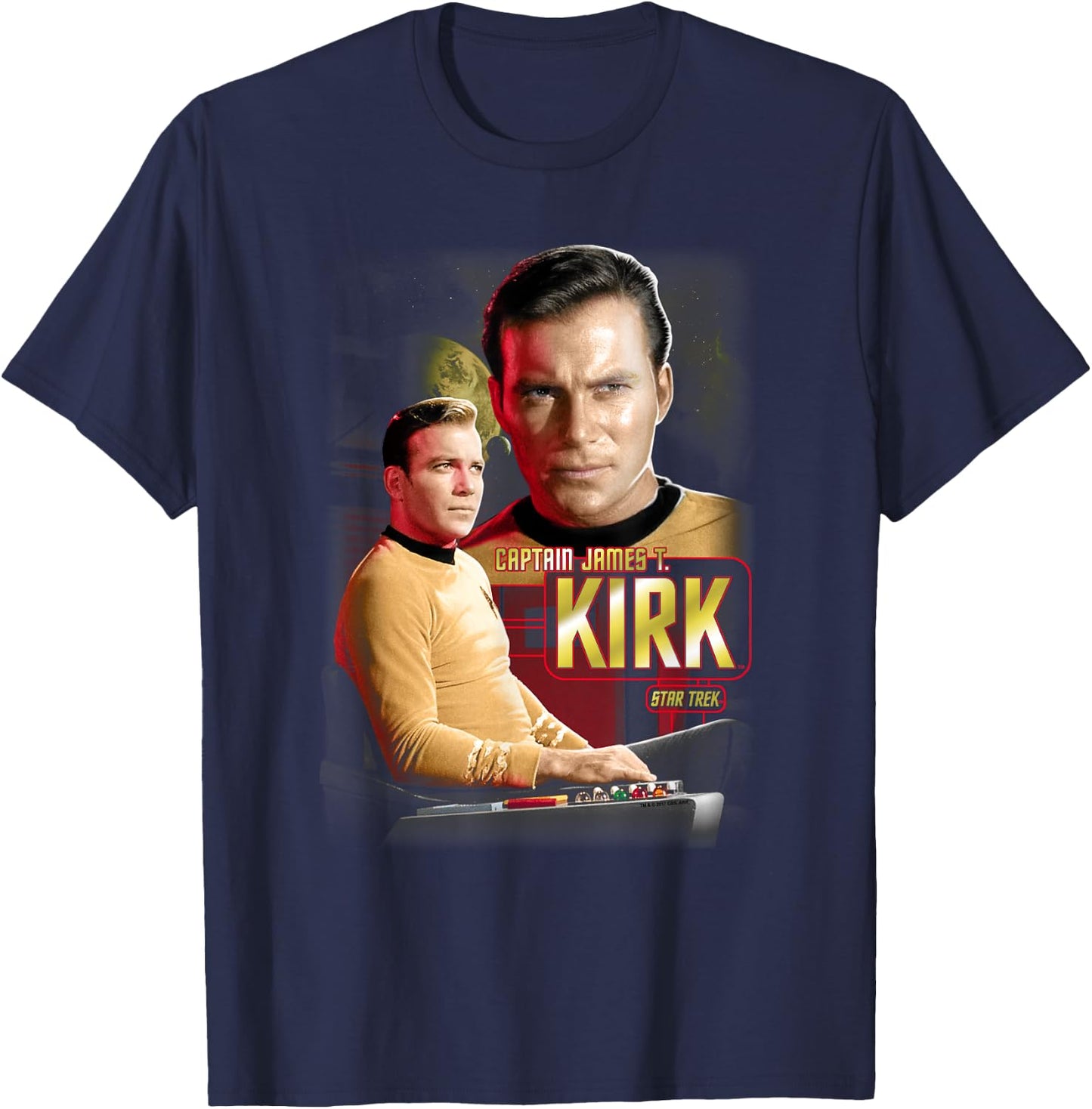 Star Trek Captain Kirk T-Shirt - T-Shirt | Navy