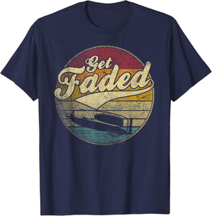 Get Faded Funny Barber Hair Cut Hairdresser Vintage Retro T-Shirt - T-Shirt | Navy