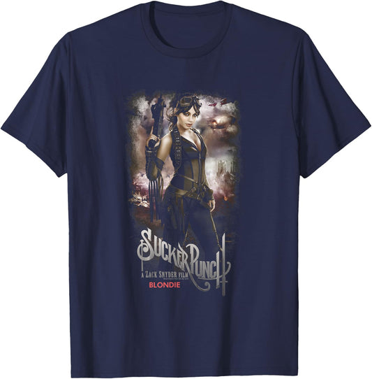 Sucker Punch Blondie Poster T-Shirt - T-Shirt | Navy