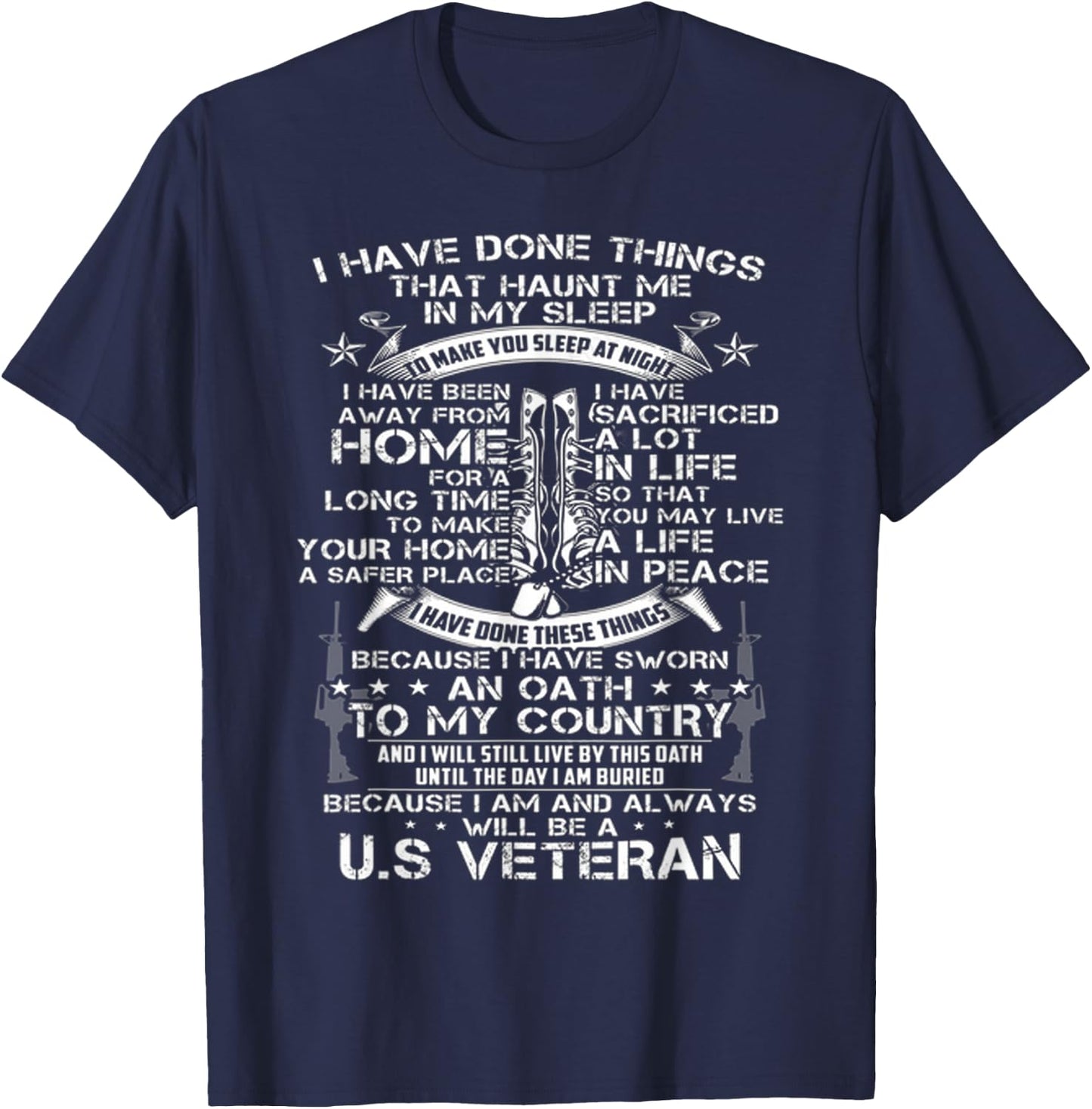 I have done things that haunt me in my sleep T-Shirt - T-Shirt | Navy