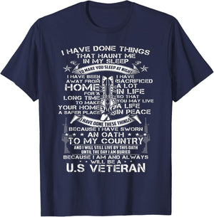 I have done things that haunt me in my sleep T-Shirt - T-Shirt | Navy