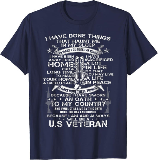 I have done things that haunt me in my sleep T-Shirt - T-Shirt | Navy