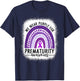 Rainbow Preemie - We Wear Purple for Prematurity Awareness T-Shirt - T-Shirt | Navy