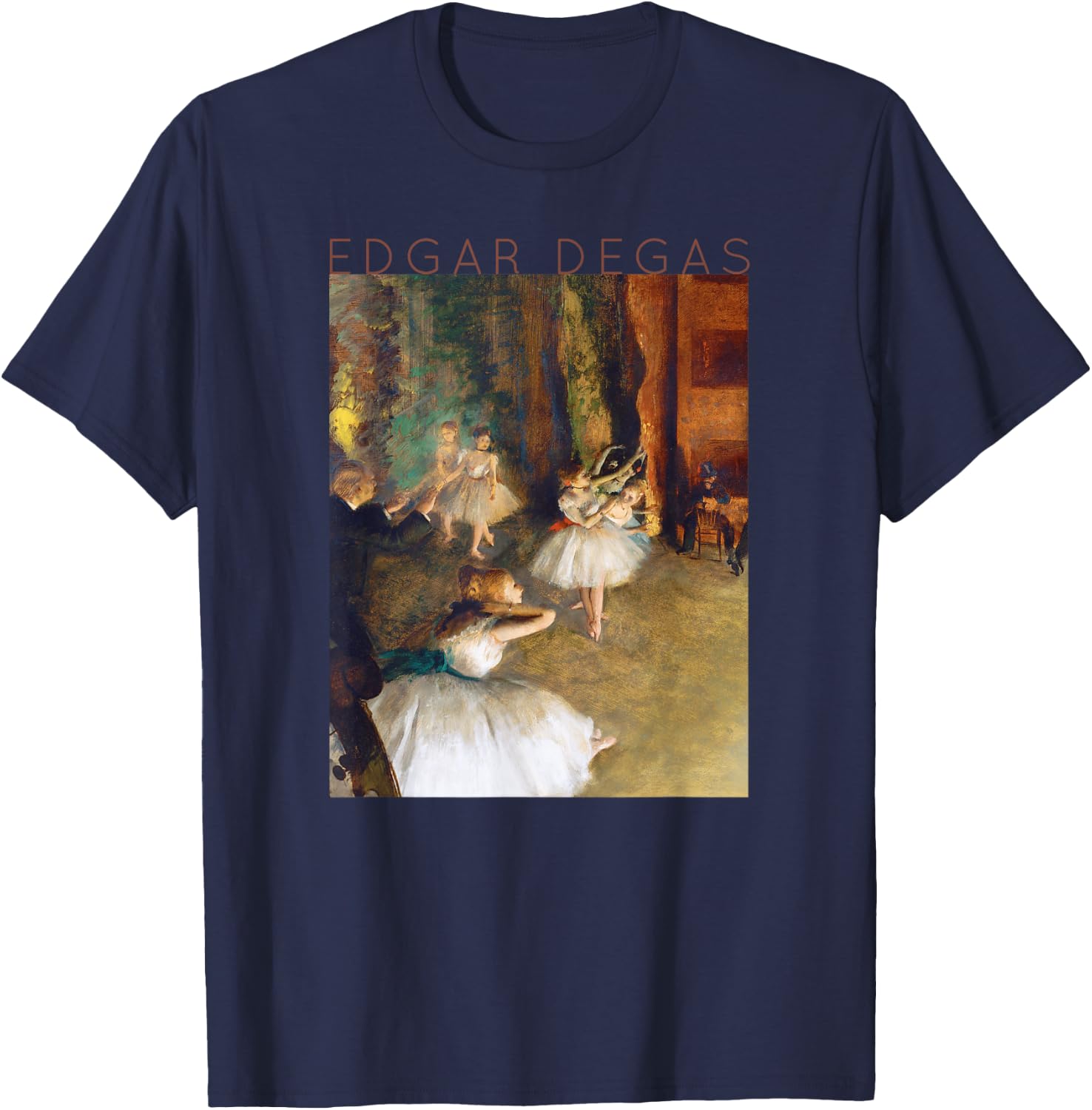 Edgar Degas Dancers #2 for Artists and Ballerinas T-Shirt - T-Shirt | Navy