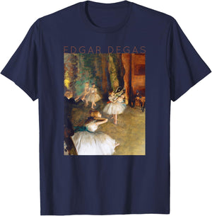 Edgar Degas Dancers #2 for Artists and Ballerinas T-Shirt - T-Shirt | Navy