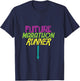 Pregnancy Gift Future Marathon Runner Baby Shower T-Shirt - T-Shirt | Navy
