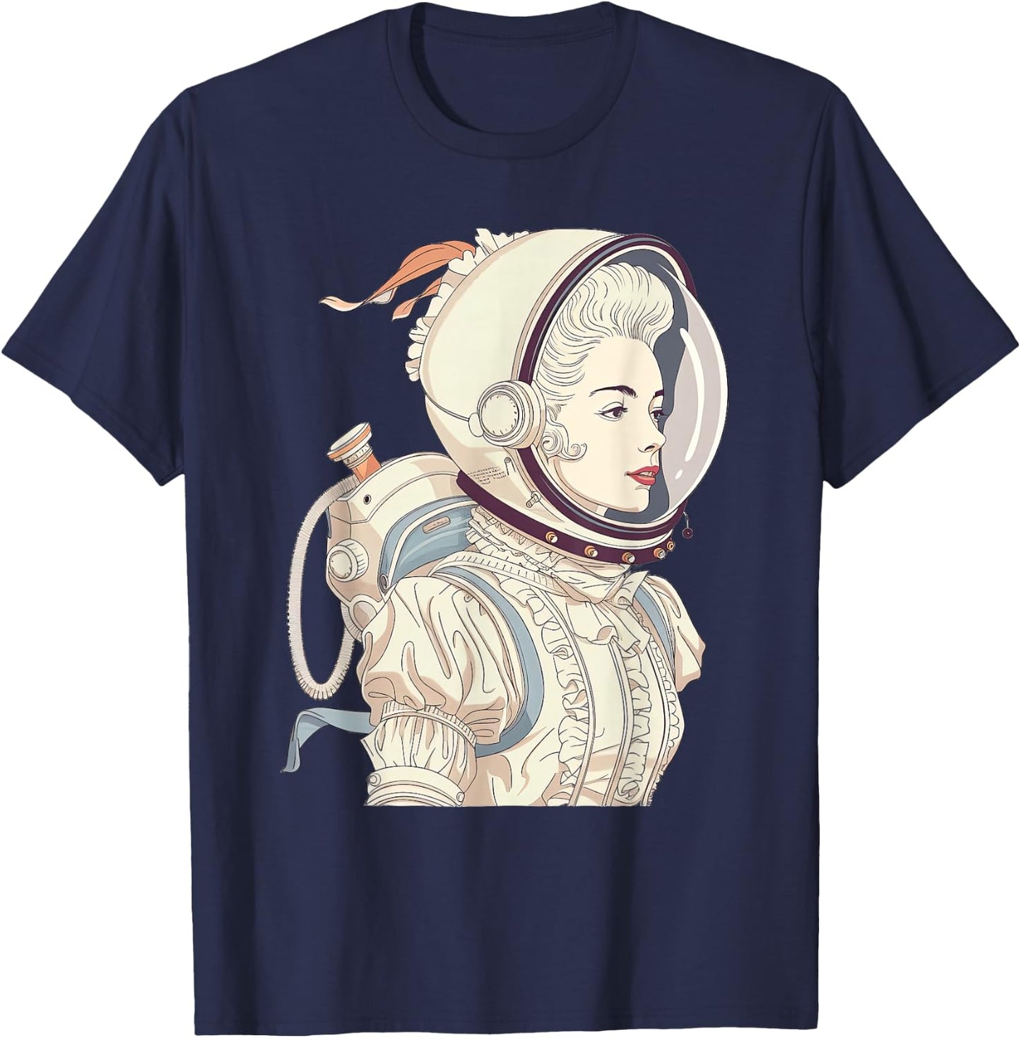 Marie Antoinette As An Astronaut T-Shirt - T-Shirt | Navy