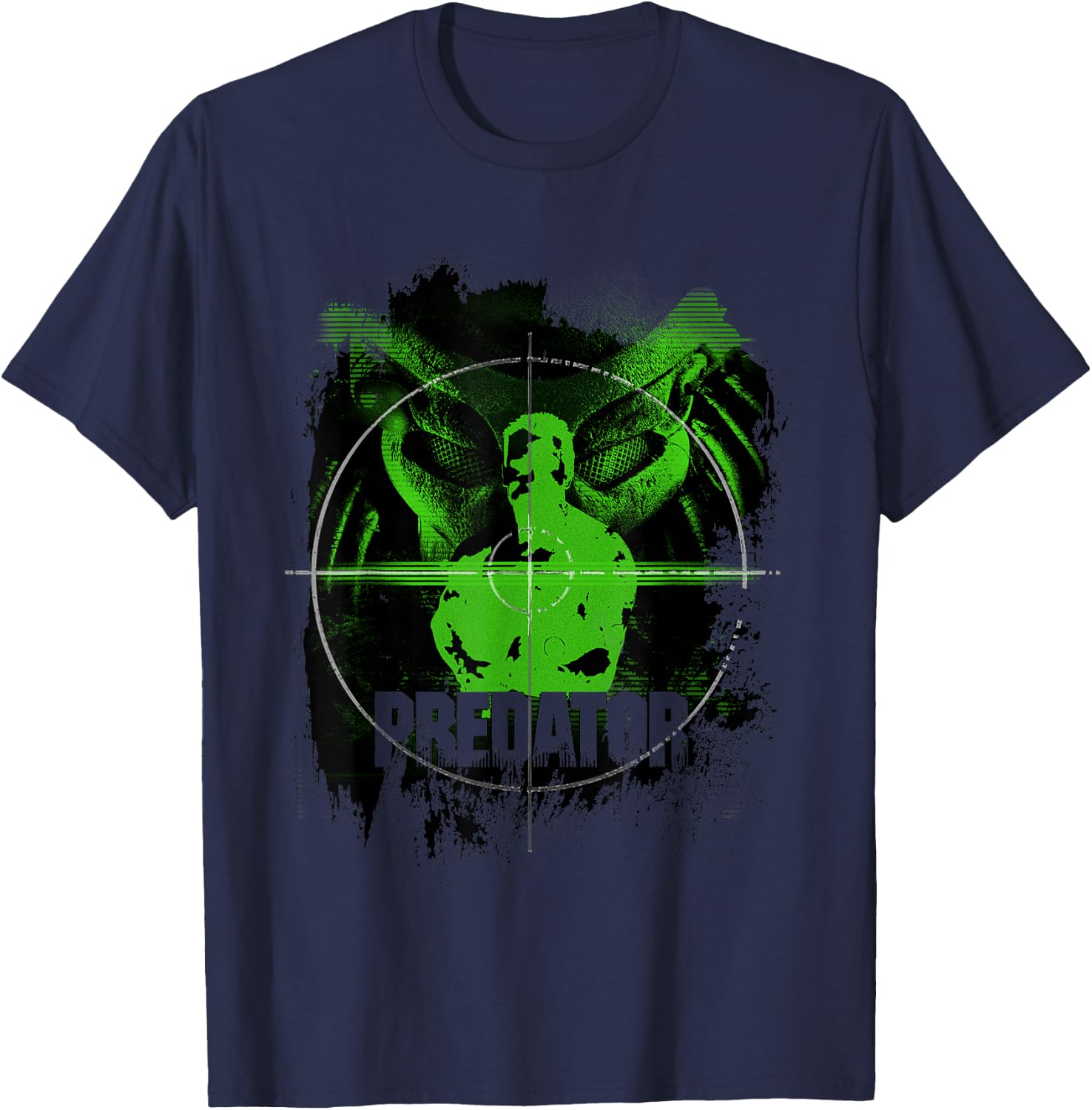 Predator Sniper Scope Dutch 80s T-Shirt - T-Shirt | Navy