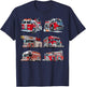 Types of Fire Truck Boy Toddler Kids Firefighter Xmas T-Shirt - T-Shirt | Navy
