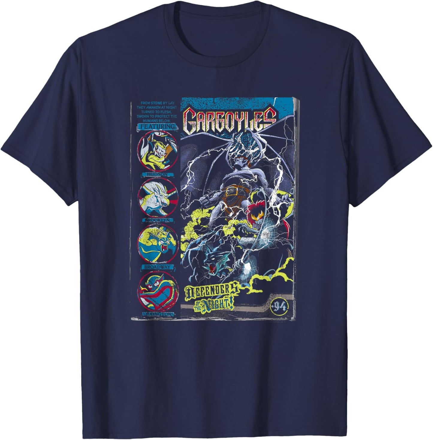 Disney Gargoyles Comic Book Cover T-Shirt - T-Shirt | Navy