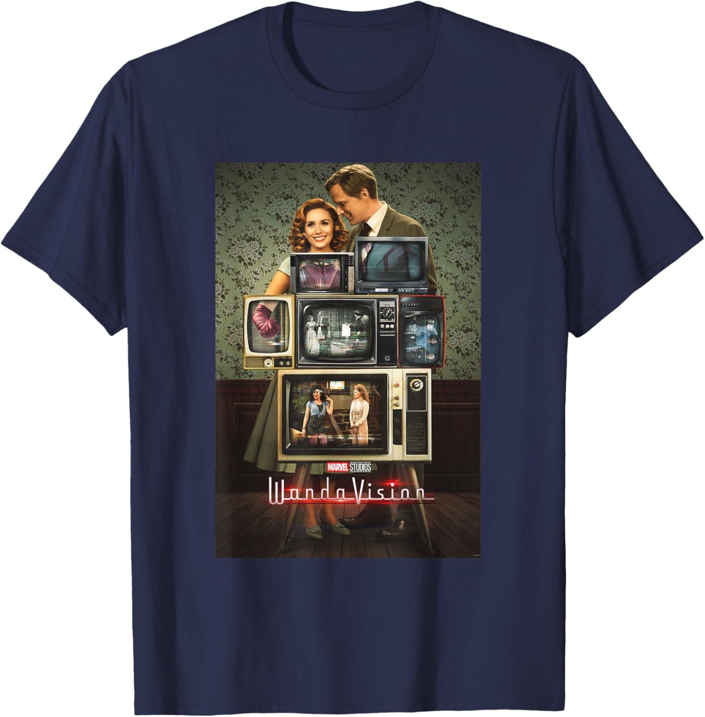 Marvel WandaVision Through The Years Poster T-Shirt - T-Shirt | Navy