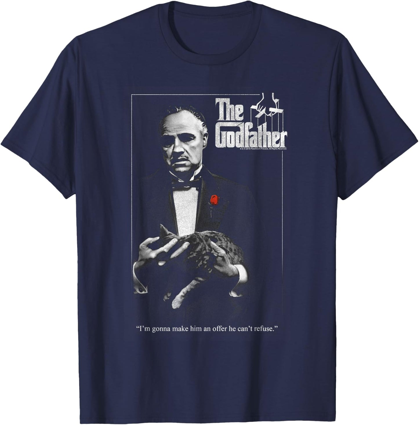 The Godfather Poster T-Shirt - T-Shirt | Navy