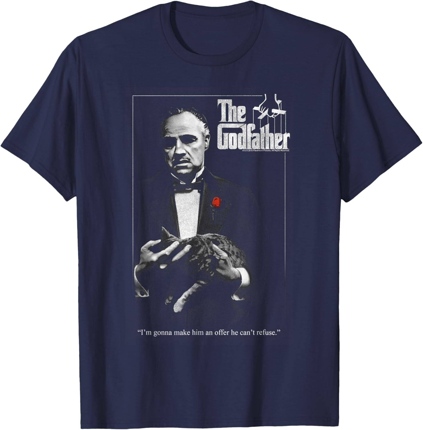 The Godfather Poster T-Shirt - T-Shirt | Navy