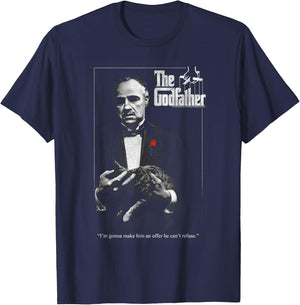 The Godfather Poster T-Shirt - T-Shirt | Navy