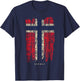 Vintage Norway Flag Retro Norwegian T-Shirt - T-Shirt | Navy