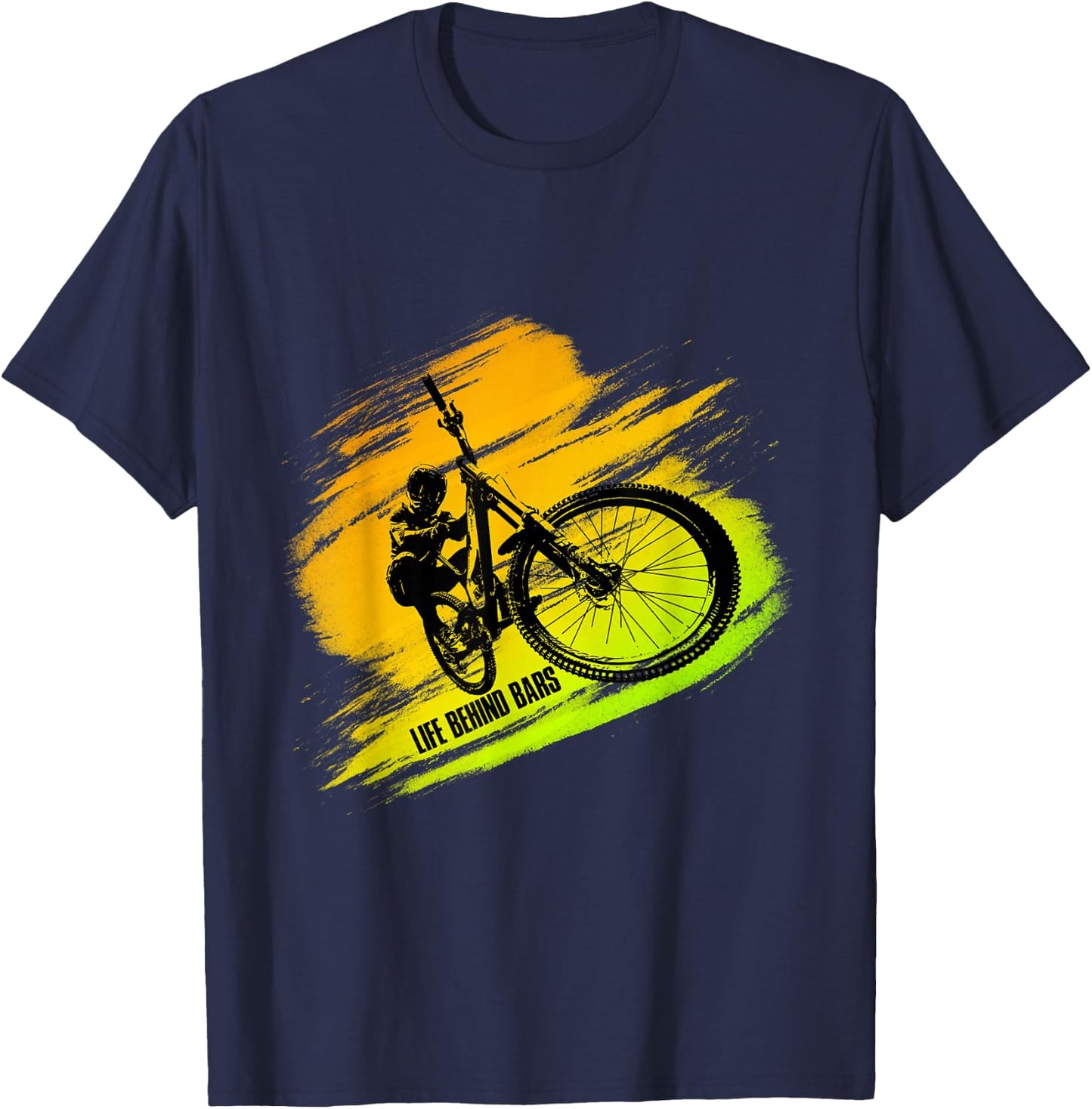 cool Bmx Biking Gift bicycle, biker, track & Racing Love T-Shirt - T-Shirt | Navy