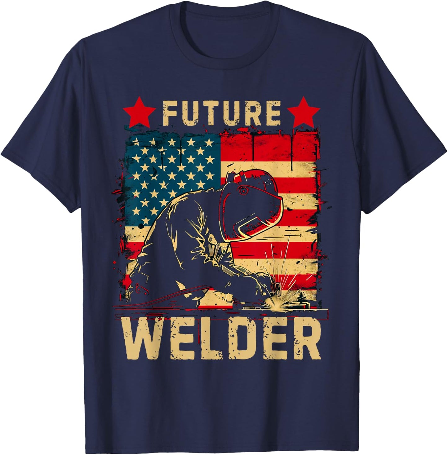 Future Welder - Welder Steel Worker Metalworking Lover T-Shirt - T-Shirt | Navy