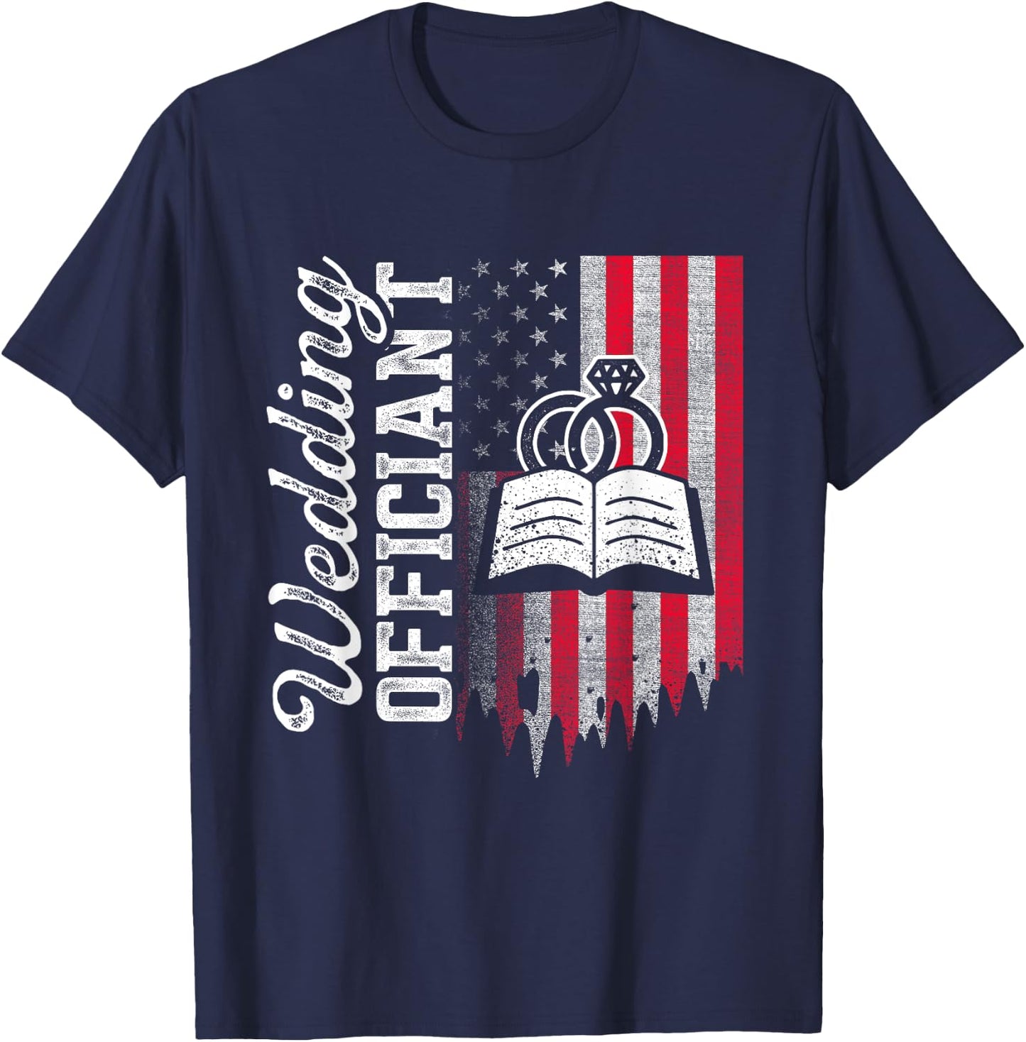 Wedding Officiant Inviting Internet Ordained Minister Gift T-Shirt - T-Shirt | Navy