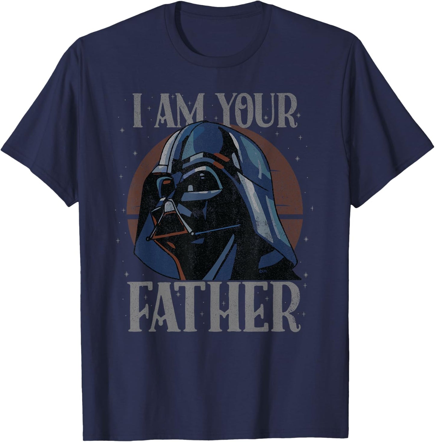 Star Wars Darth Vader I Am Your Father Retro T-Shirt - T-Shirt | Navy