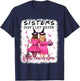 Don't Let Sister Fight Breast Cancer Alone Pink Ribbon Witch T-Shirt - T-Shirt | Navy