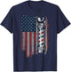 American Flag Barber - Barbershop Gift Patriotic Barber Men T-Shirt - T-Shirt | Navy