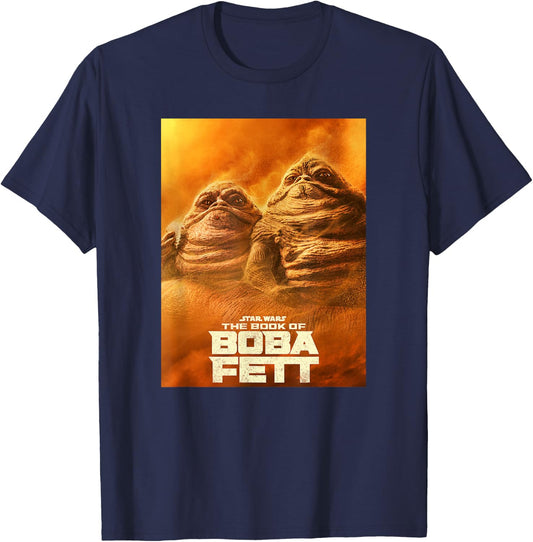 Star Wars The Book Of Boba Fett The Hutt Twins Sand Poster T-Shirt - T-Shirt | Navy