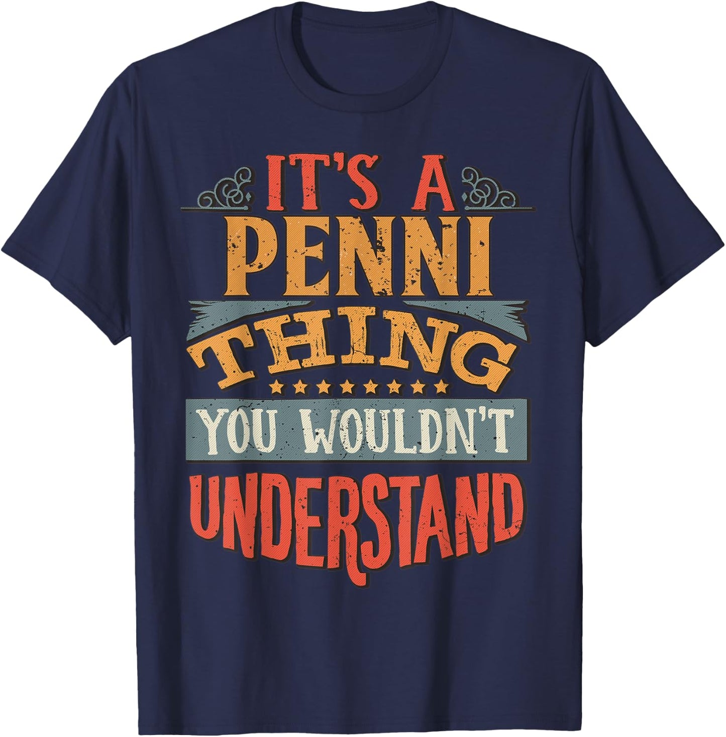 Penni Name T-Shirt - T-Shirt | Navy
