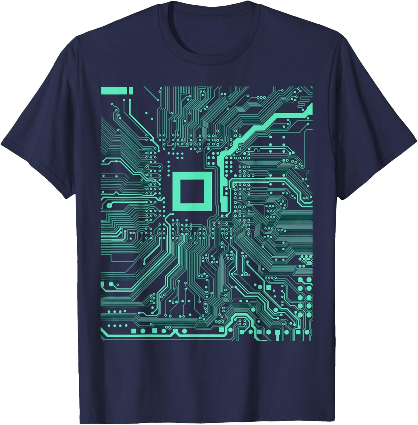 Computer Circuit Board Electronics Technician T-Shirt - T-Shirt | Navy