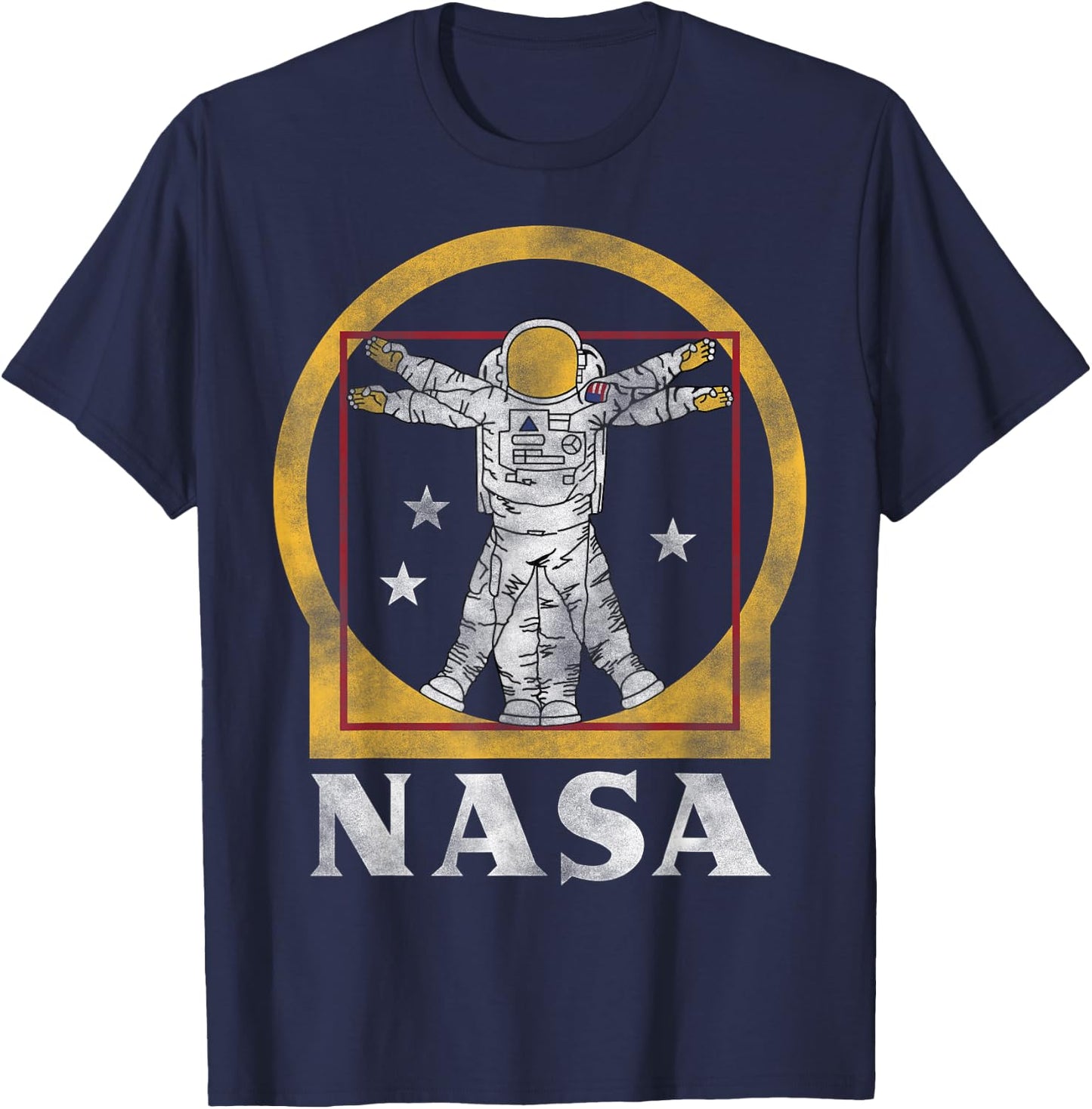 NASA Vitruvian astronaut T-Shirt - T-Shirt | Navy