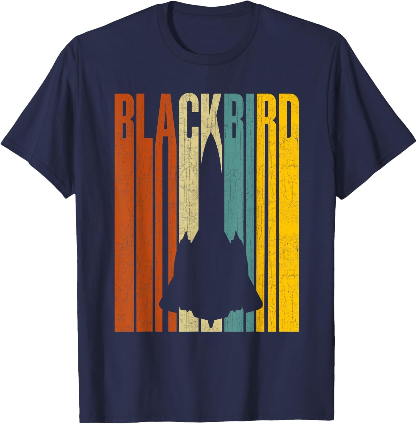 SR-71 Blackbird Air Force Military Jet T-Shirt - T-Shirt | Navy