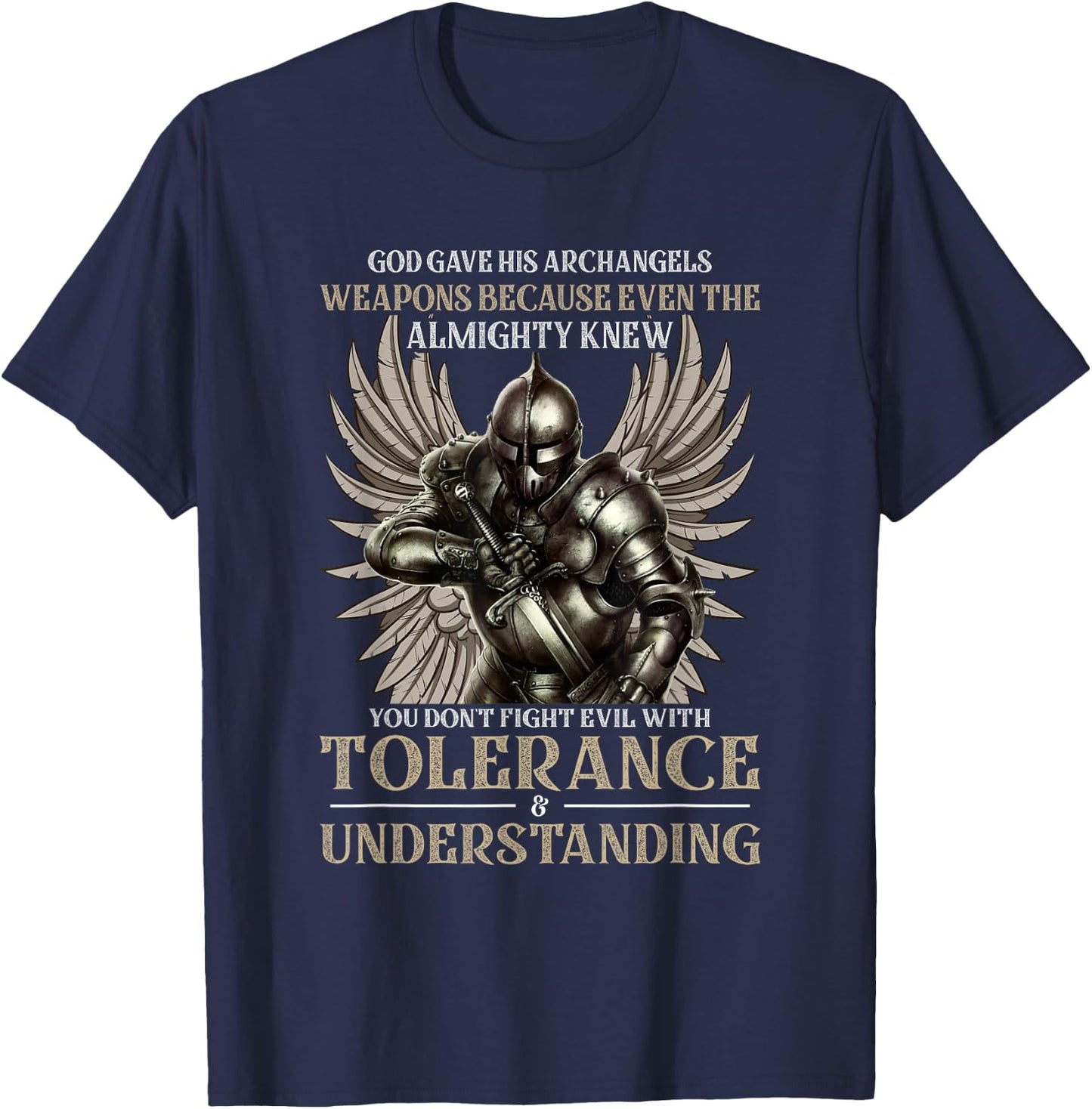 Christian - Tolerance & Understanding - Christian T-Shirt - T-Shirt | Navy