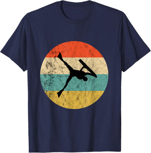Bodyboarder Vintage Retro Sunset Surfing Bodyboard Surfer T-Shirt - T-Shirt | Navy