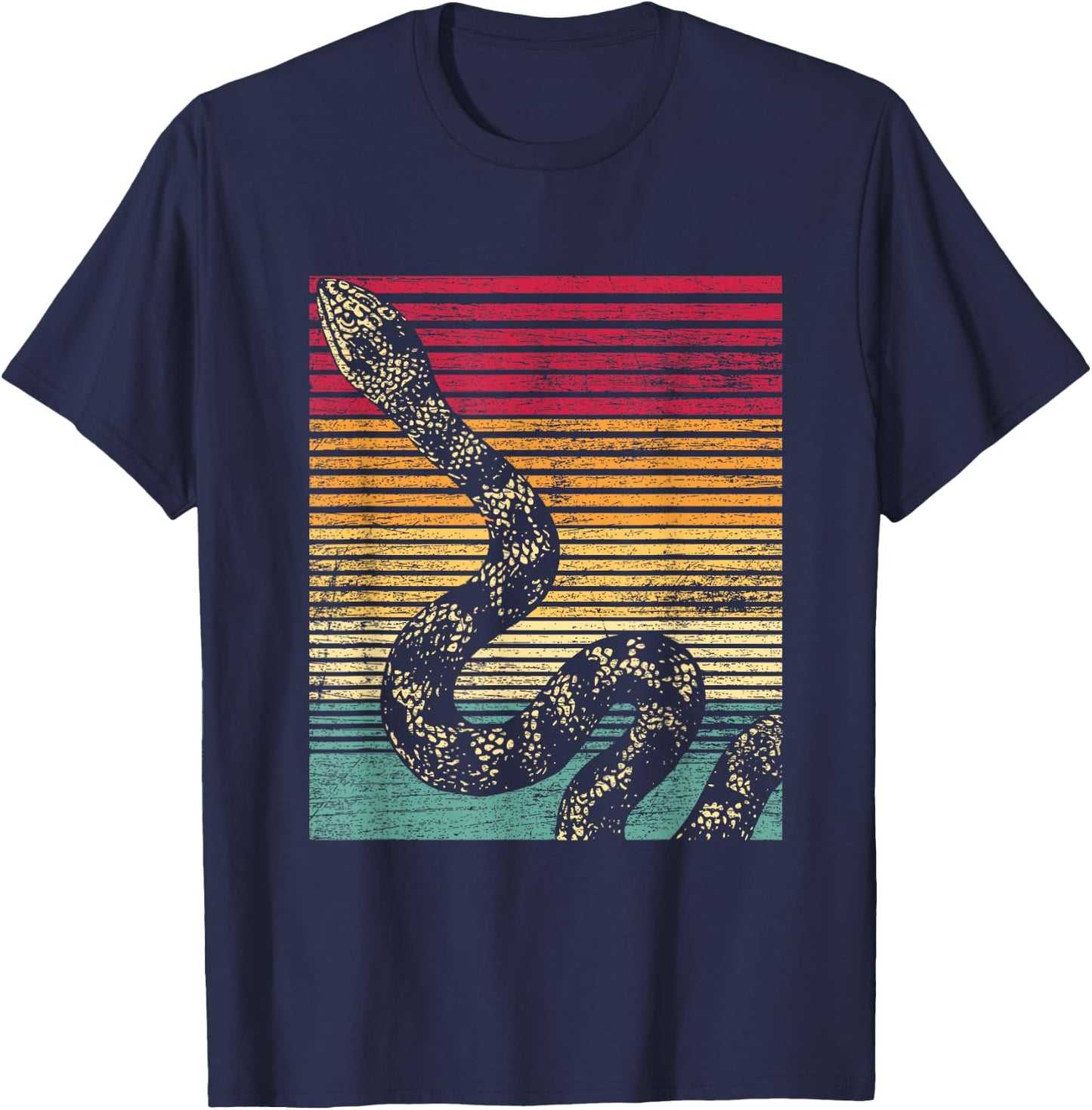 Retro Snake T-Shirt - T-Shirt | Navy