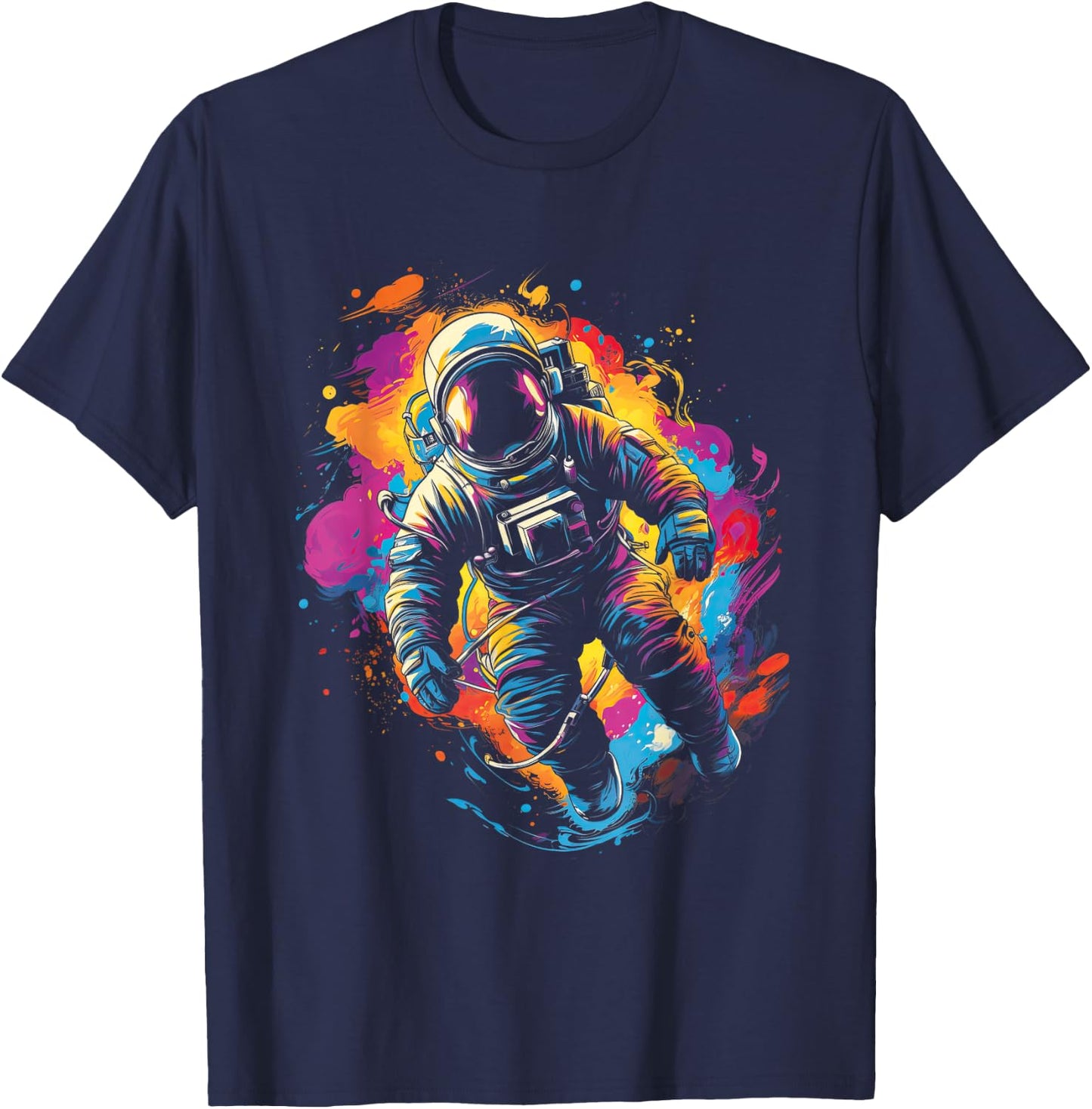Astronaut Planet Science Moon Solar system T-Shirt - T-Shirt | Navy