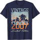 Vintage 2007 Limited Edition 18th Birthday 18 Year Old Gifts T-Shirt - T-Shirt | Navy
