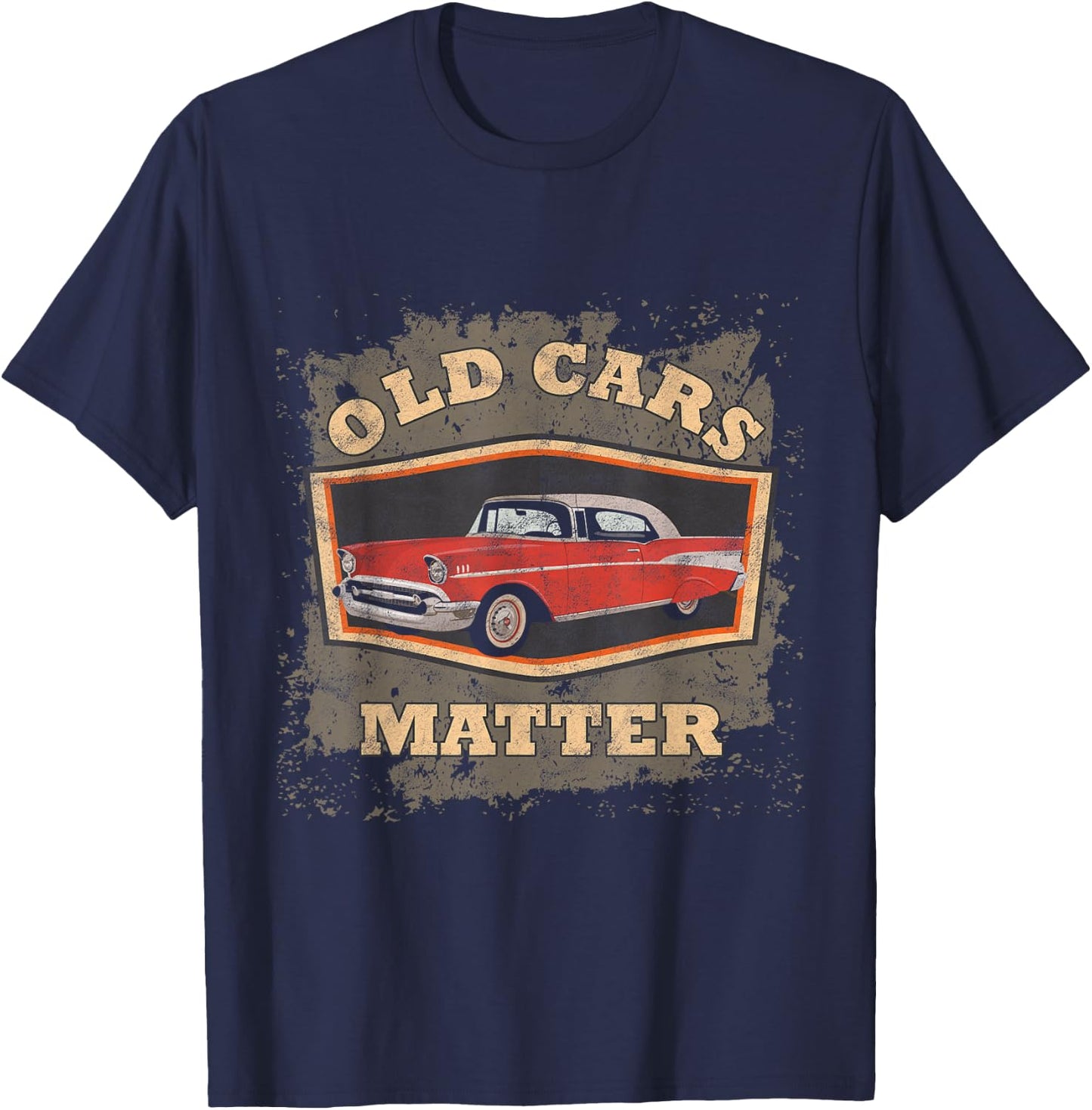 Vintage Car Restoration Restorer Mechanic Detailer T-Shirt - T-Shirt | Navy