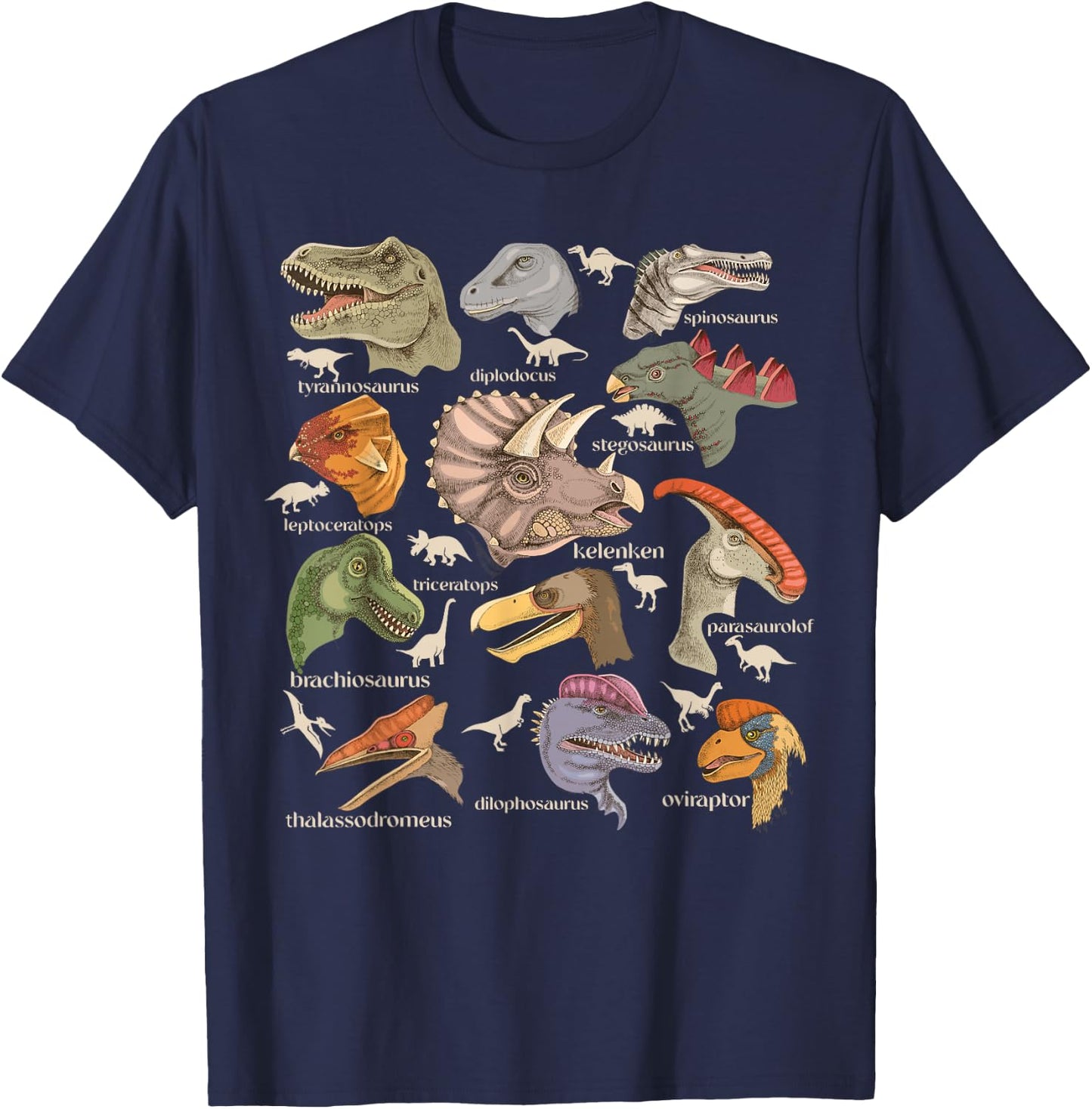 Paleontologist Costume Adults Dinosaurs Archaeologists Men T-Shirt - T-Shirt | Navy