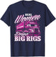 Real Women Drive Big Rigs - Female Semi Truck Driver Trucker T-Shirt - T-Shirt | Navy